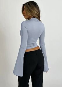 Lace Trim Long Sleeve Top