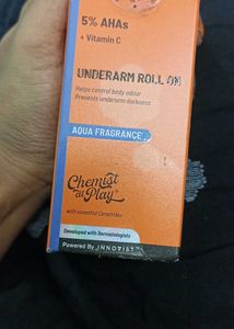Chemist at play underarm roll on