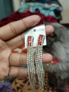 Dangling Rhinestone Earrings