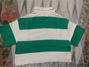 Striped Rugby Polo T- Shirt