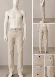 Premium Beige Gabardine Men’s Formal Trousers