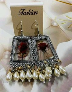Floral Drop Earrings 2 Pairs Combo