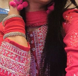 Beautiful Pink Embroidered Kurta Set