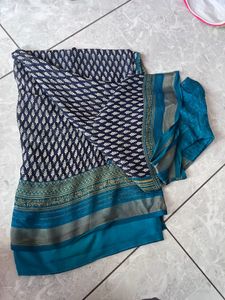 Beautiful Navy Blue Saree