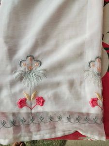 White Embroidered Kurta Set with Dupatta