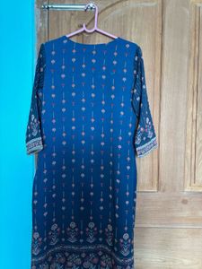 Elegant Blue Embroidered Kurta