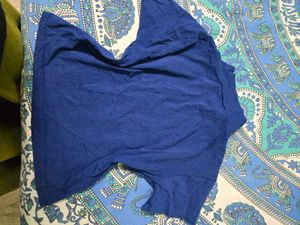 cute y2k fitted top blue