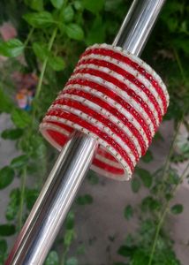 Red & White Bangles set