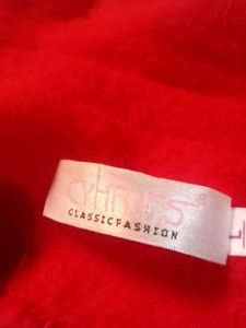 Branded Red Coat - Stylish Overcoat