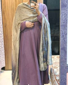 Elegant Anarkali with Dupatta