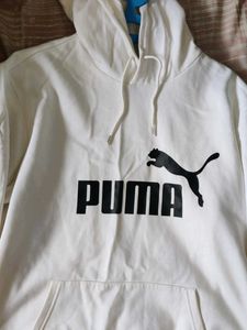 Puma White Hoodie