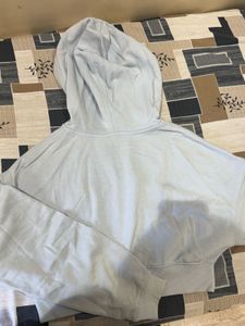 H&amp;M Light Blue Zip-Up Hoodie
