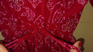 Femvy Anarkali Fit &amp; Flare Tiered Midi Dress