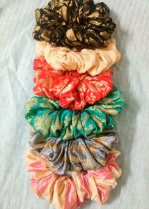 Scrunchies Multicolour (Set of 6)