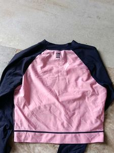 Pink and Navy "Beach Break" Rash Guard