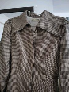 Vintage Houndstooth Trench dress