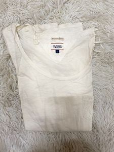 Cream Lace Sleeve Top