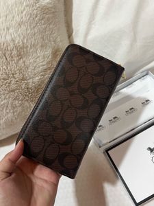 Coach Coffee Brown signature wallet
