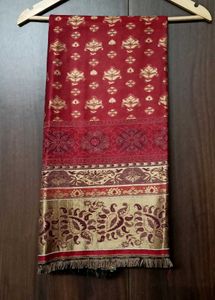 Elegant Red and Gold shawl
