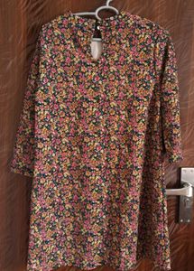 Floral Print Tunic Top
