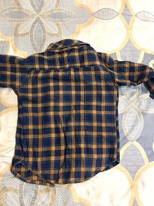 Blue &amp; Yellow Plaid Shirt