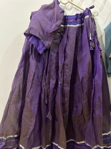 Premium lavender lehenga with blouse