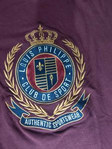 Louis Philippe Men's Maroon T-Shirt