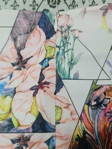 Zink Floral Print A-Line Dress