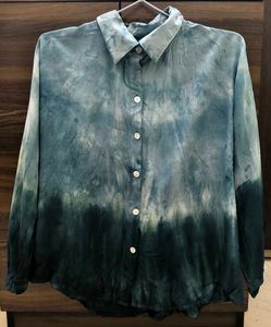 Tie-Dye Button-Down Shirt