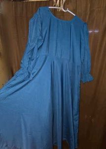 Elegant Teal Green Wrap Maxi Dress