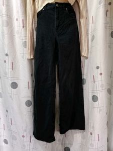 Wide Leg Black Jeans