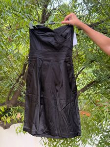 3 for 999 Sleek Black Strapless Mini Dress