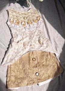 girl kids dress top and short pant