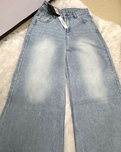 Wide Leg Denim Jeans
