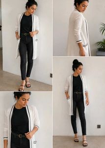 Women’s Casual Monochrome Contrast