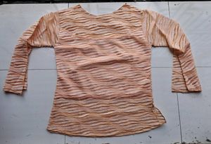 Trendy Peach Top ( Bust 32)