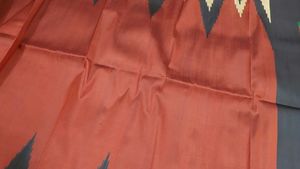 Silk Saree with Geometric Pattern