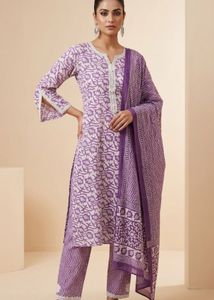 Purple Floral Print suit