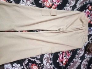 Beige Cargo Pants