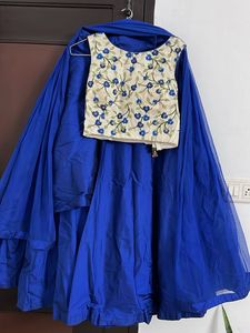 Vibrant Blue Lehenga Choli Set