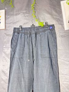 Comfortable Blue Drawstring Pants