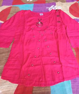 Brand New Pink Embellished Top