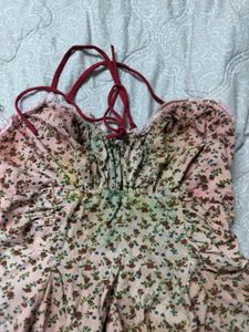Floral Halter Neck Cami Top