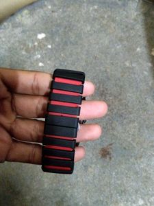 NIKE trending watch black and red strap