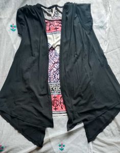 PRICE DROP🚨Chic Black Layered Tunic Top
