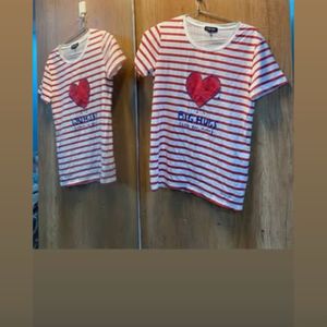 Striped Heart Tee - Trendy & Cute!
