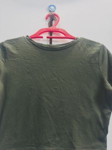 Olive Green Basic T-Shirt