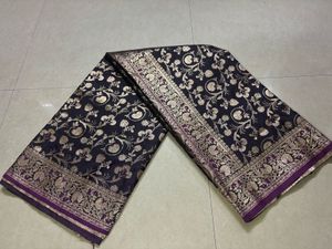 New Banarasi shalu Silk Saree with blouse piece