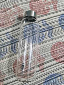 Set of 2 Glass Water Bottles