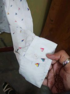 Patterned Button-Down Shirt